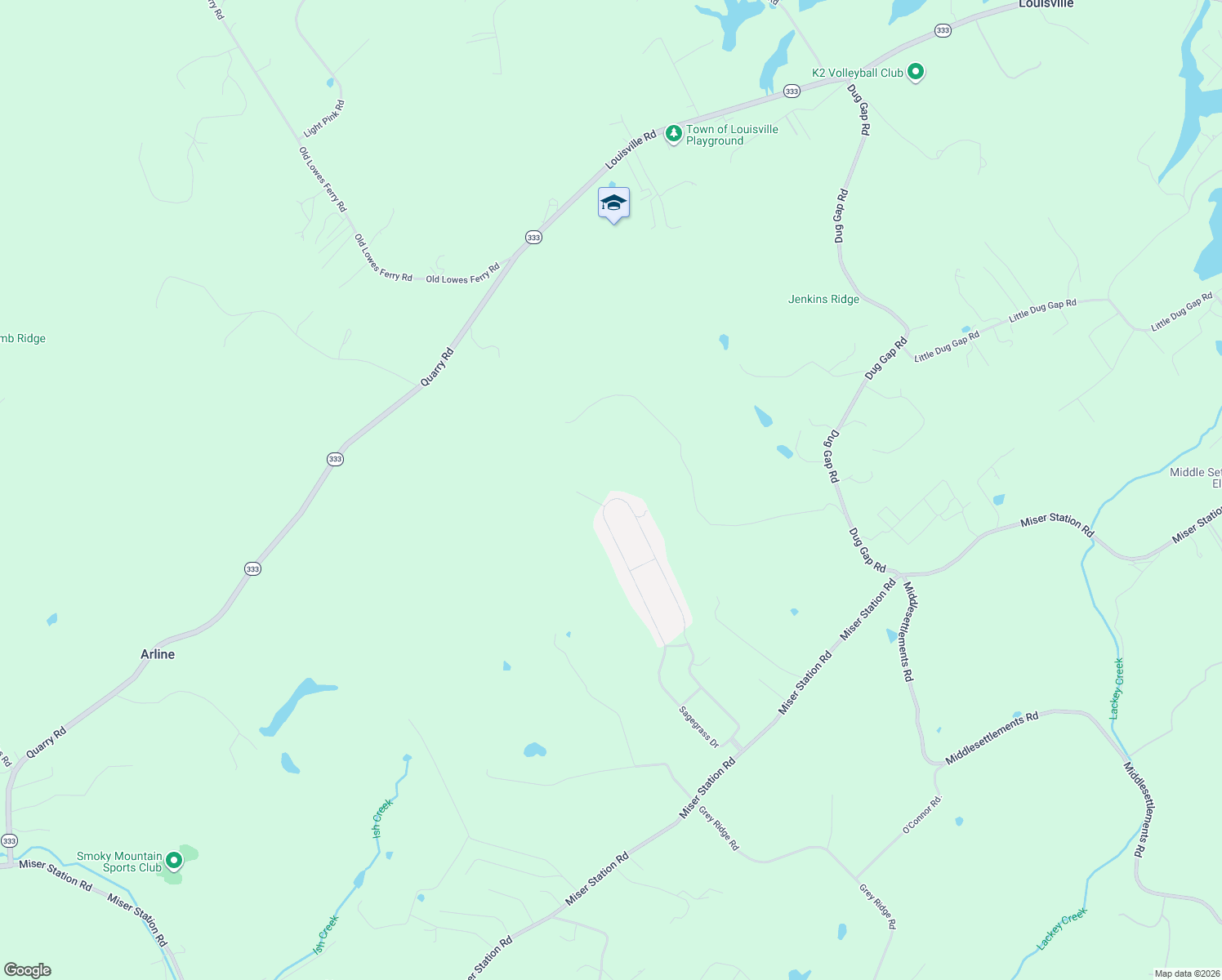 map of restaurants, bars, coffee shops, grocery stores, and more near 2990 Sagegrass Drive in Louisville