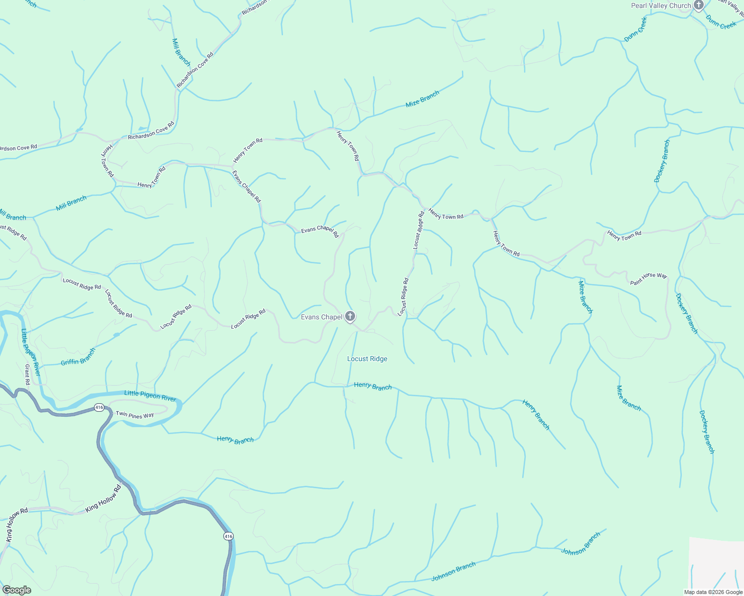 map of restaurants, bars, coffee shops, grocery stores, and more near 4230 Alpine Ridge Way in Sevierville