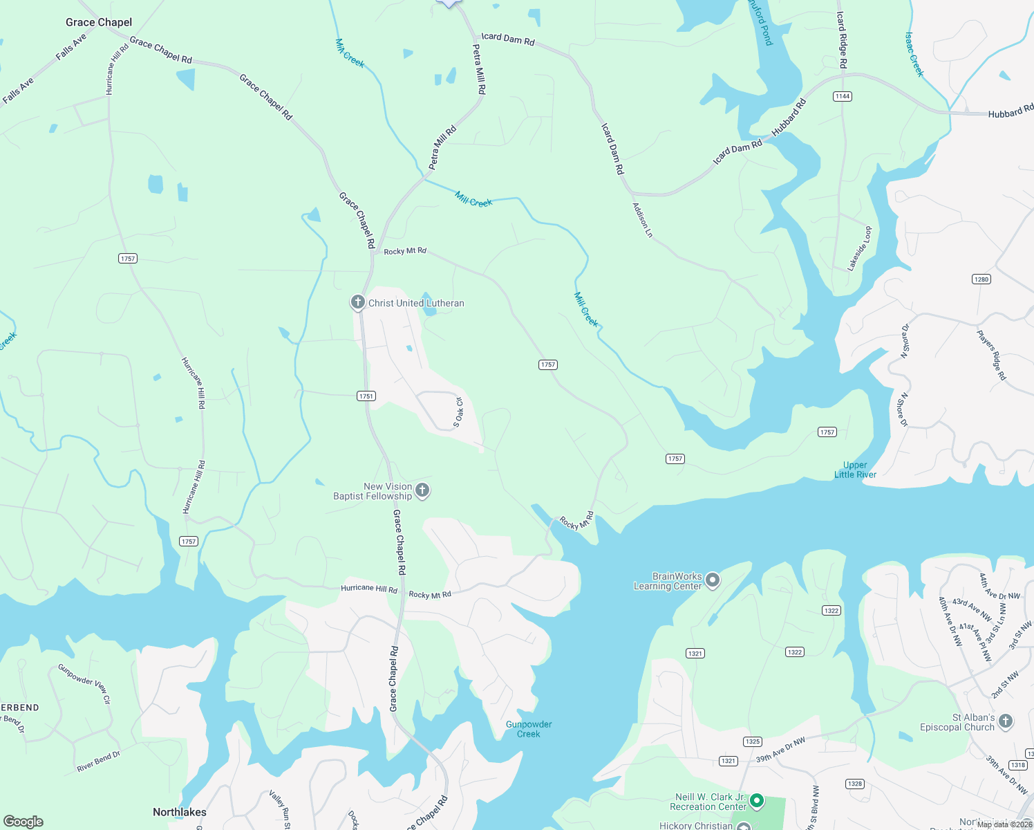 map of restaurants, bars, coffee shops, grocery stores, and more near 5306 Antler Creek Drive in Granite Falls