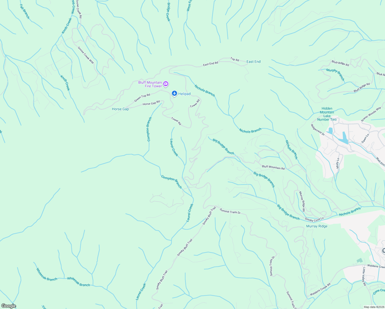 map of restaurants, bars, coffee shops, grocery stores, and more near 2305 Bluff Mountain Road in Sevierville