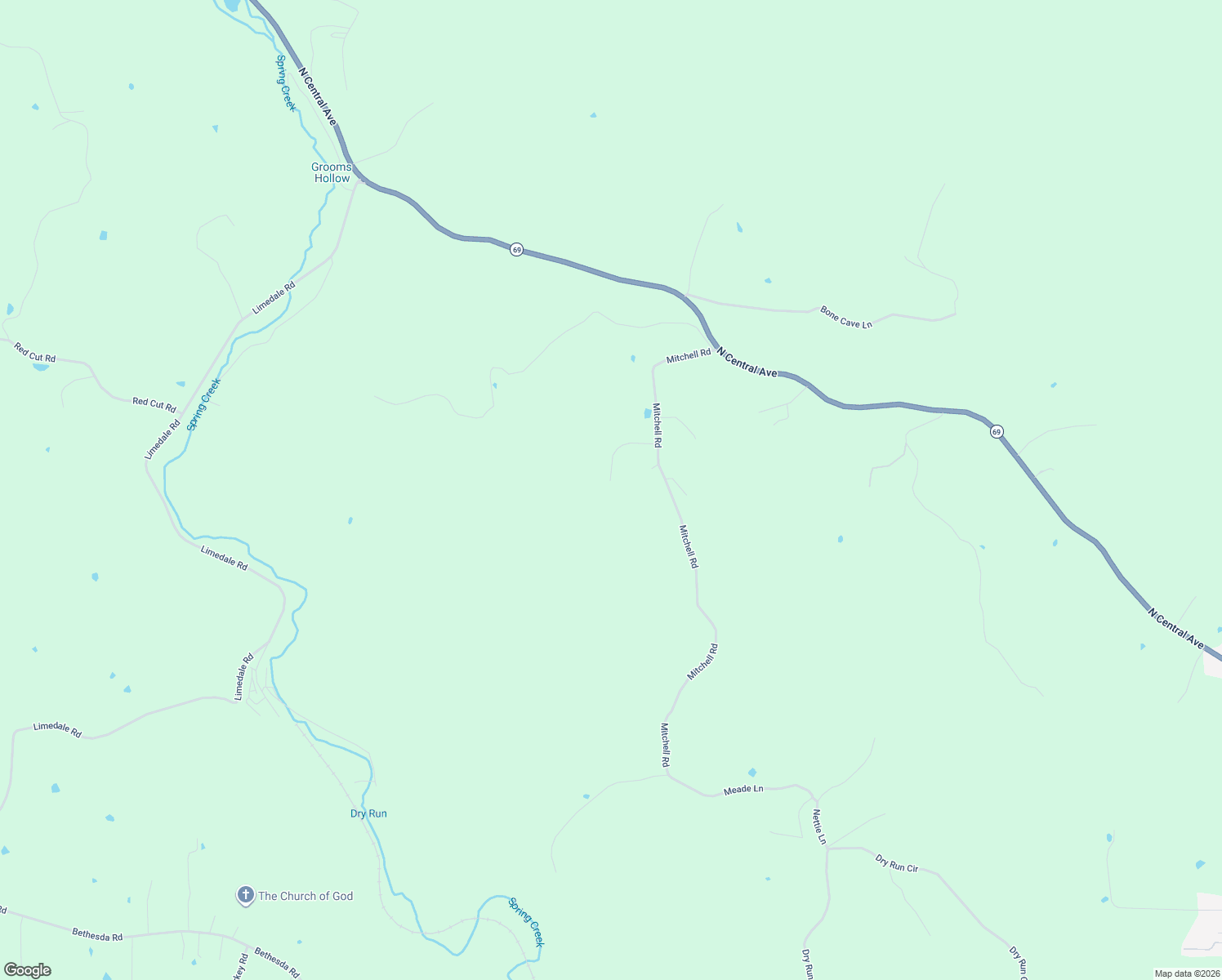 map of restaurants, bars, coffee shops, grocery stores, and more near 90 Mitchell Road in Batesville
