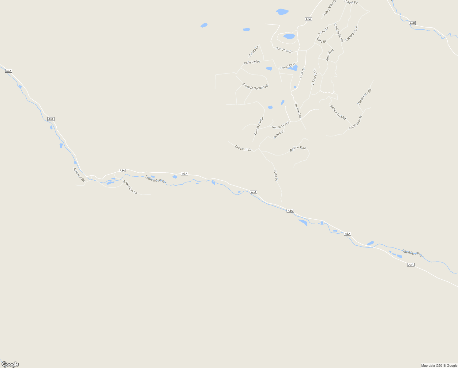 map of restaurants, bars, coffee shops, grocery stores, and more near County Road A3A in Sapello