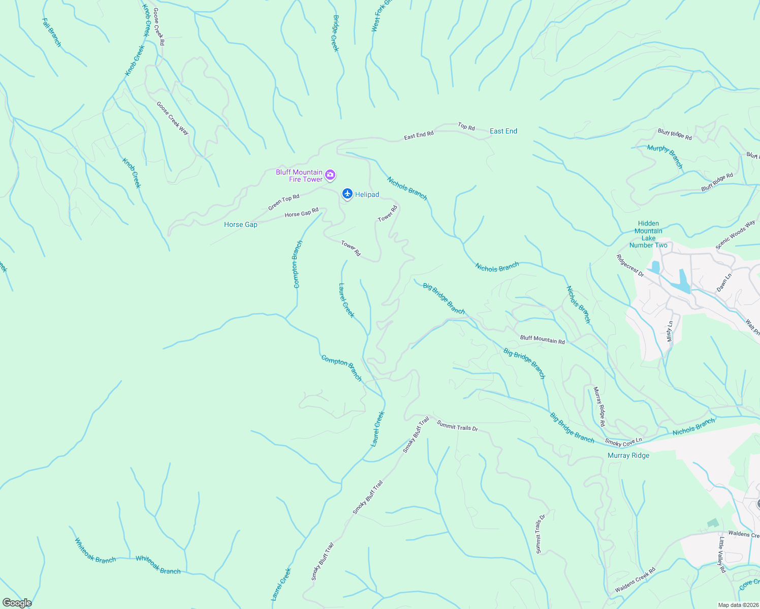 map of restaurants, bars, coffee shops, grocery stores, and more near 2305 Bluff Mountain Road in Sevierville
