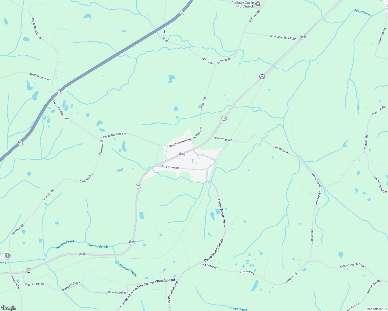 map of restaurants, bars, coffee shops, grocery stores, and more near 49 Curve Woodville Road in Ripley