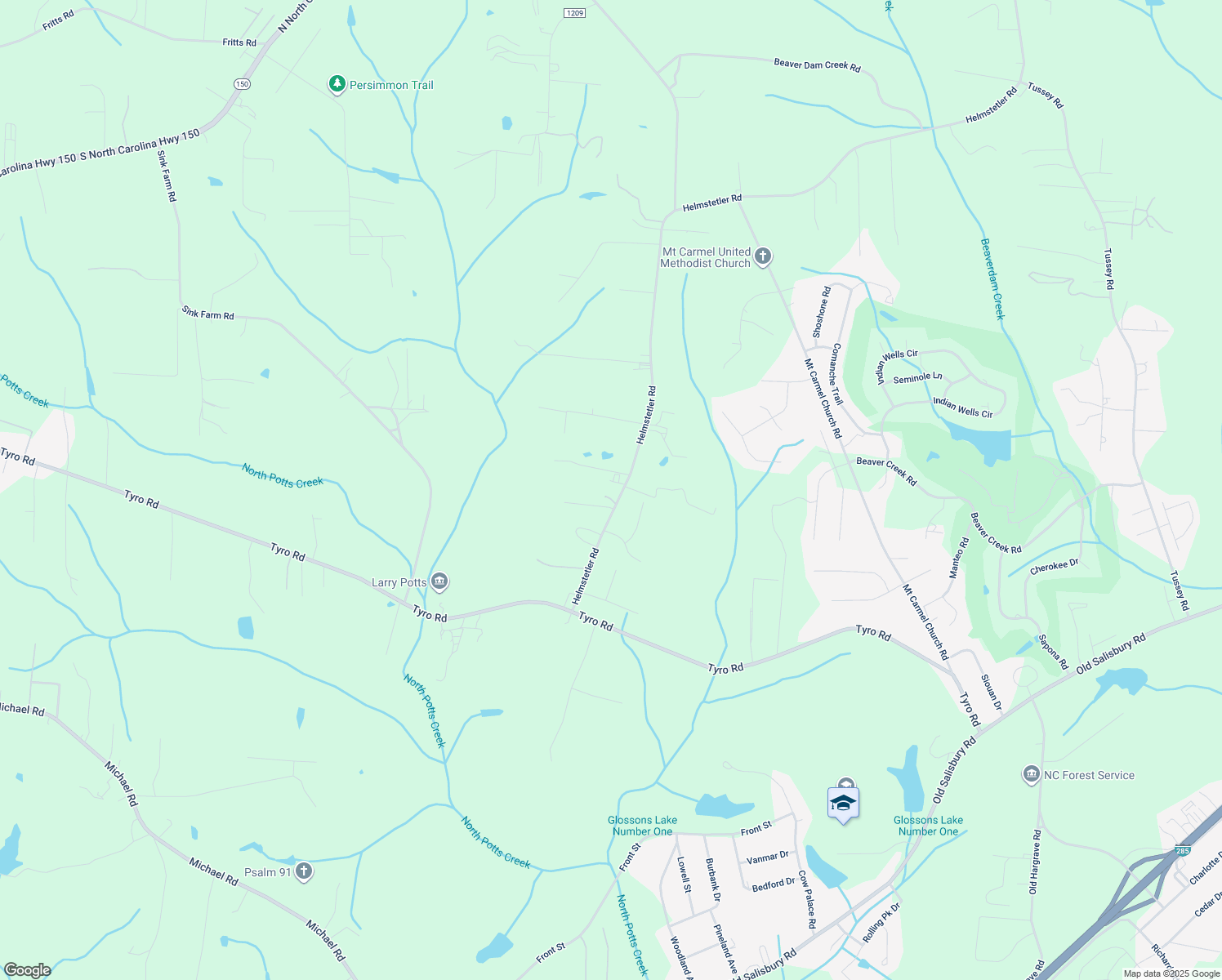 map of restaurants, bars, coffee shops, grocery stores, and more near 401 Helmstetler Road in Lexington
