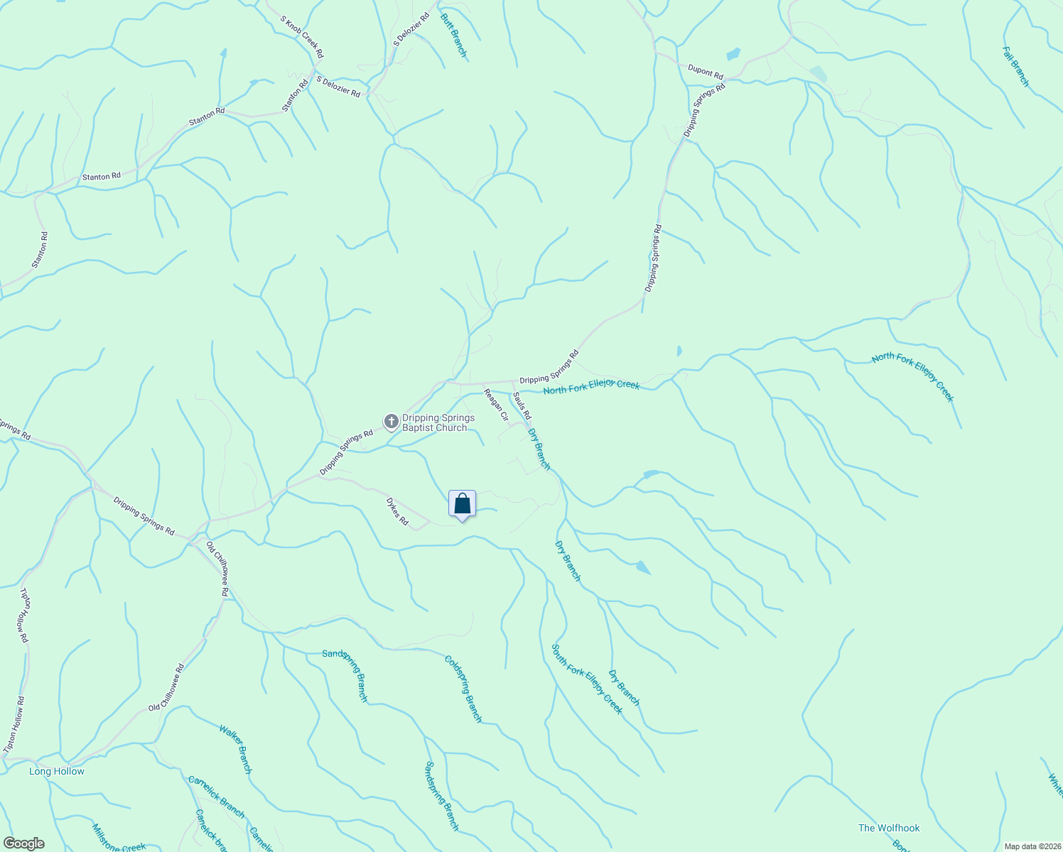 map of restaurants, bars, coffee shops, grocery stores, and more near 824-898 Sauls Road in Seymour