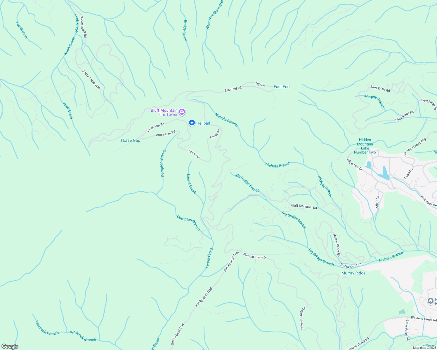 map of restaurants, bars, coffee shops, grocery stores, and more near 2370 Bluff Mountain Road in Sevierville