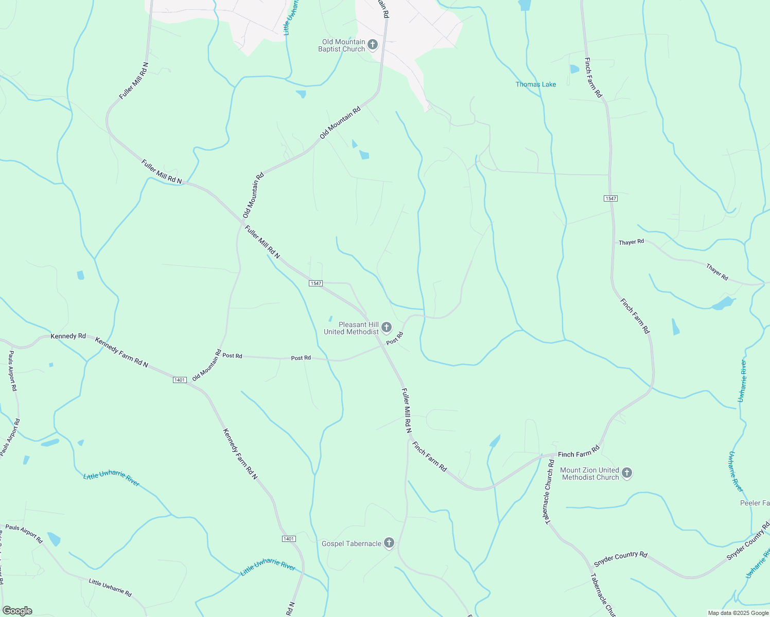 map of restaurants, bars, coffee shops, grocery stores, and more near 1955 Willow Oak Drive in Thomasville