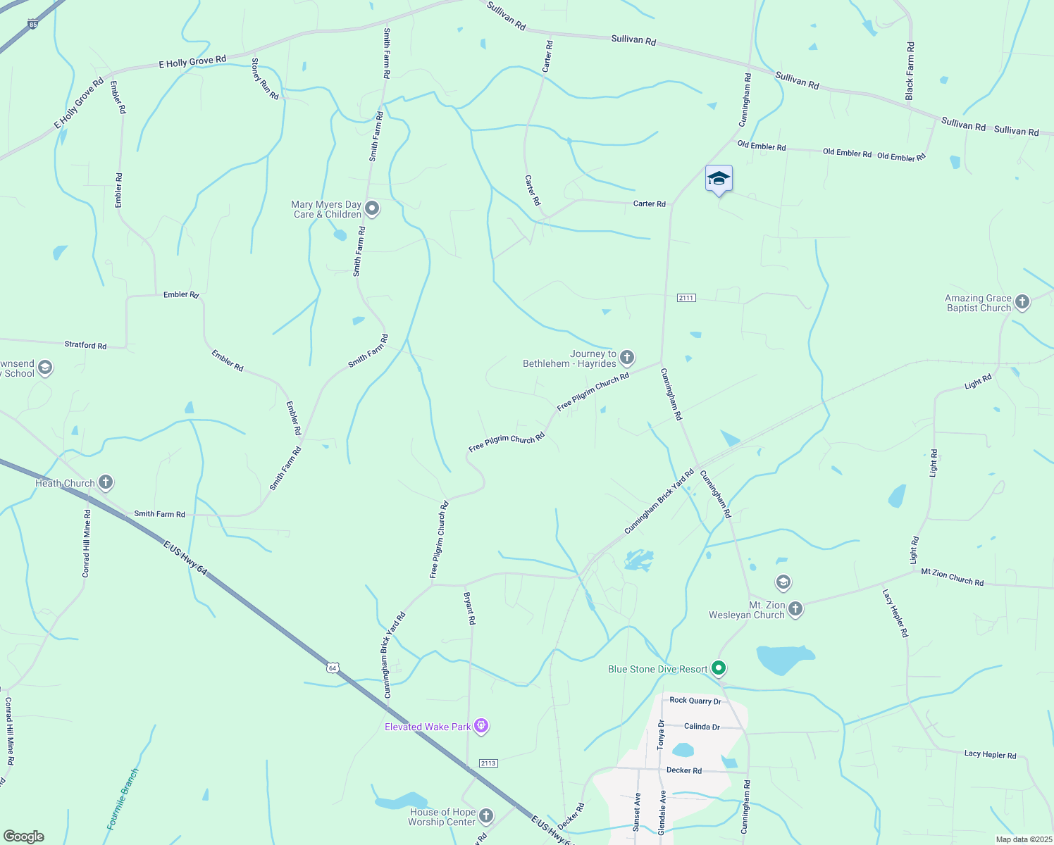 map of restaurants, bars, coffee shops, grocery stores, and more near 156 Columbus Lane in Thomasville