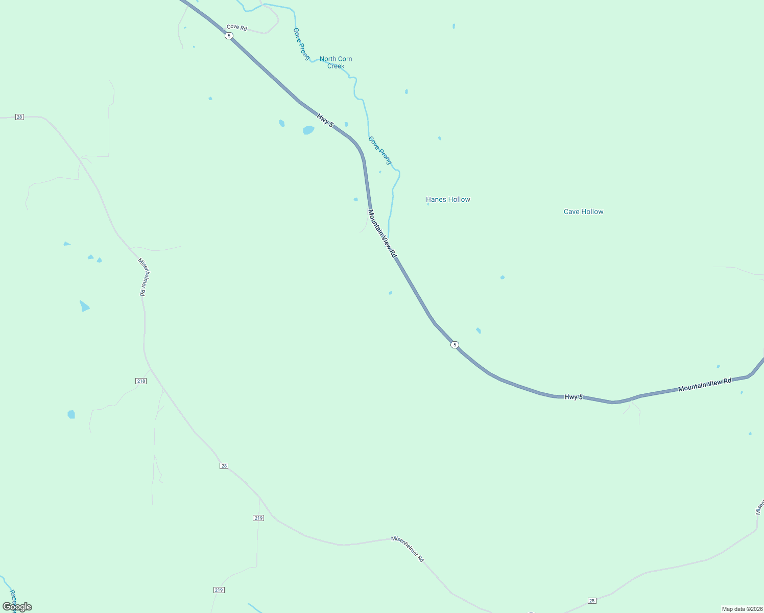 map of restaurants, bars, coffee shops, grocery stores, and more near 12285 Arkansas 5 in Mountain View