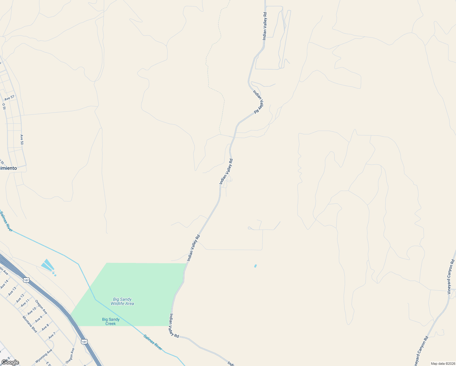 map of restaurants, bars, coffee shops, grocery stores, and more near 76955 Indian Valley Road in San Miguel