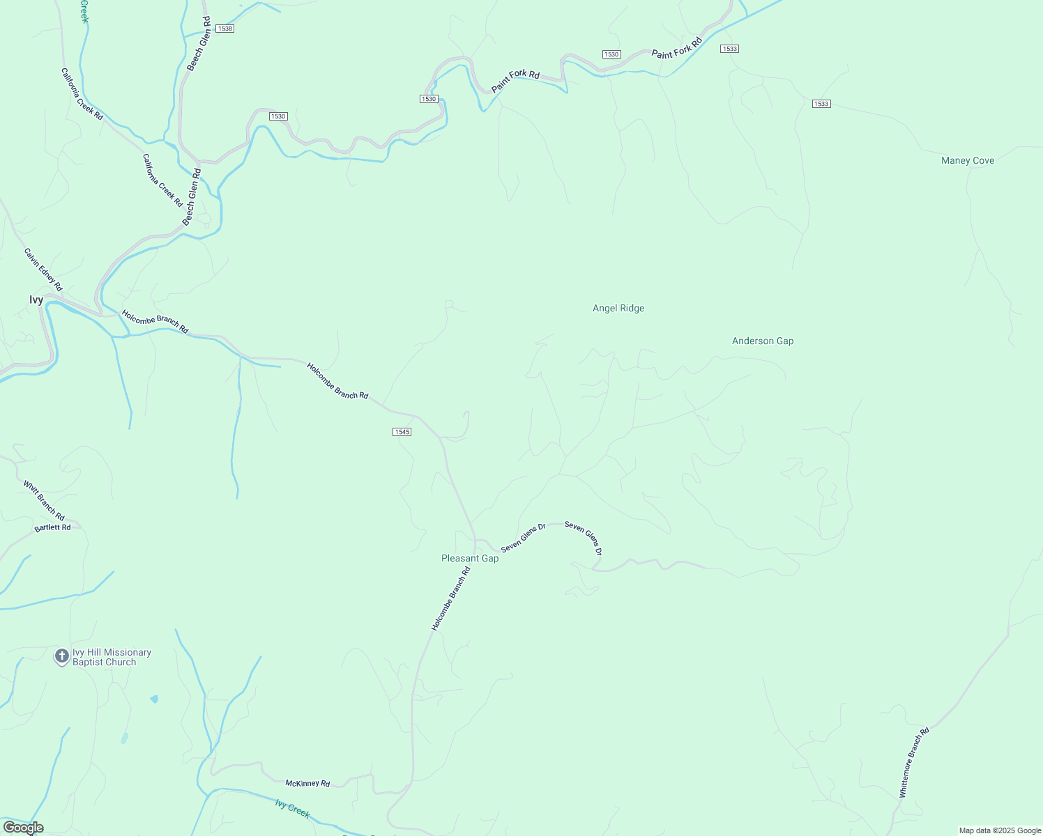 map of restaurants, bars, coffee shops, grocery stores, and more near 279 Farm Valley Court in Weaverville