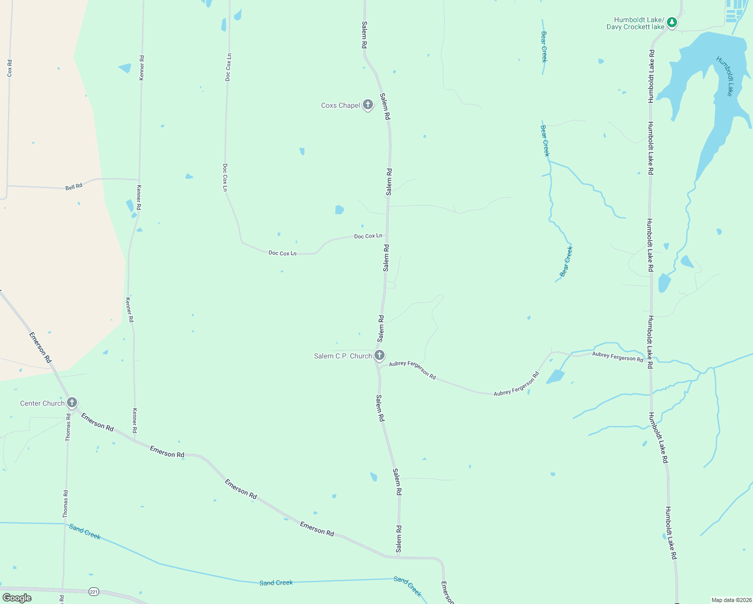 map of restaurants, bars, coffee shops, grocery stores, and more near 1207 Salem Rd in Humboldt
