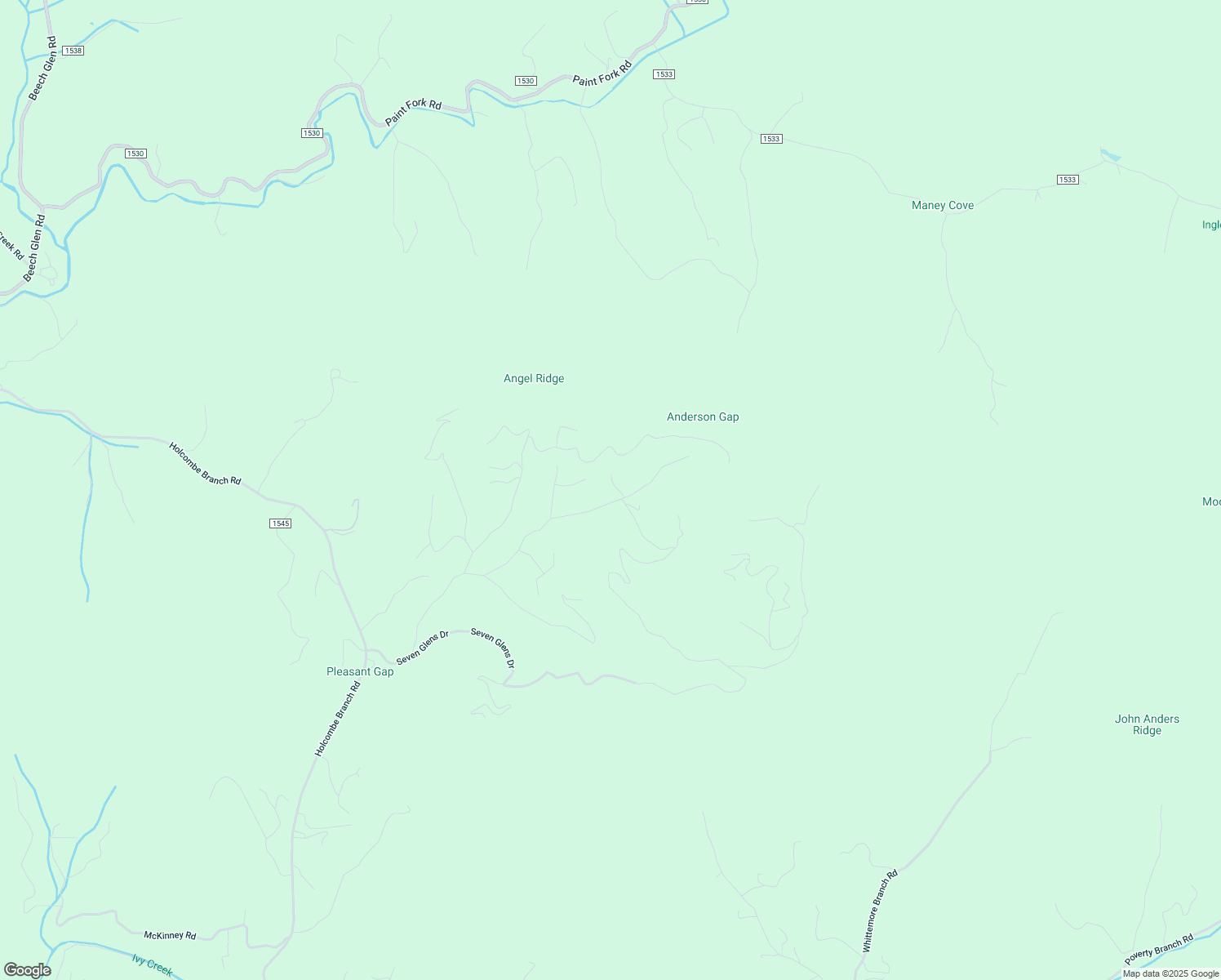 map of restaurants, bars, coffee shops, grocery stores, and more near 44 Applewood Lane in Weaverville