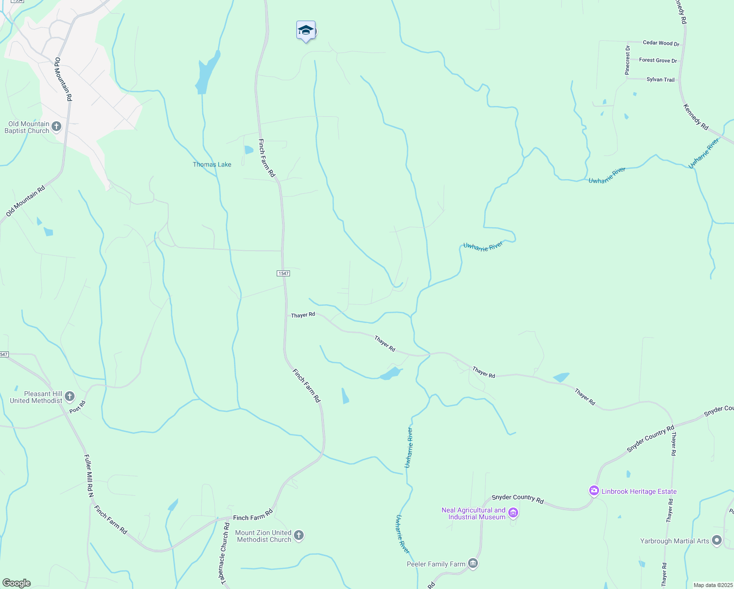 map of restaurants, bars, coffee shops, grocery stores, and more near 2338 Green Brook Road in Trinity