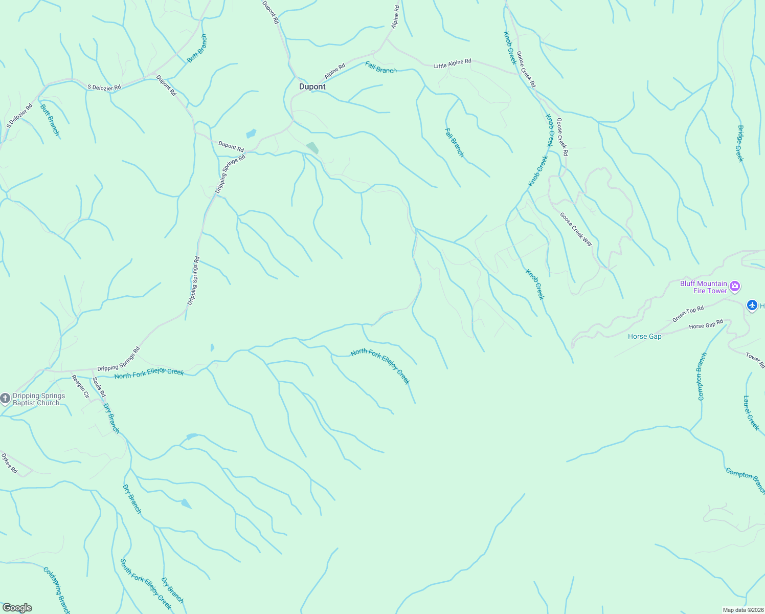 map of restaurants, bars, coffee shops, grocery stores, and more near 1055 Reagan Springs Road in Seymour