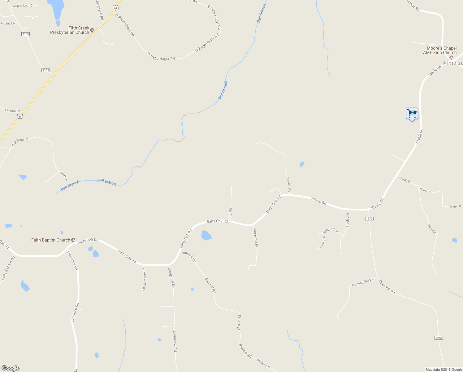 map of restaurants, bars, coffee shops, grocery stores, and more near 143 Furr Road in Cleveland