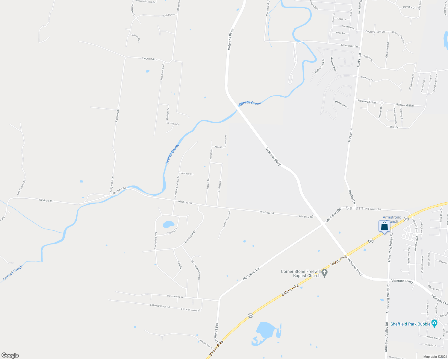 map of restaurants, bars, coffee shops, grocery stores, and more near 1438 Trotters Ln in Rockvale