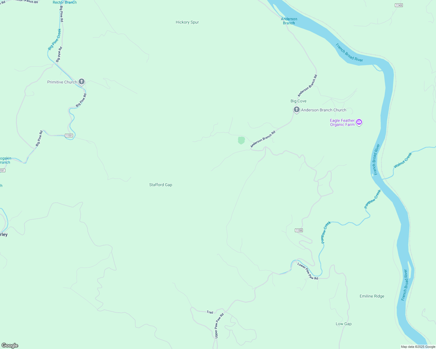 map of restaurants, bars, coffee shops, grocery stores, and more near 376 Rabbit Rock Road in Marshall