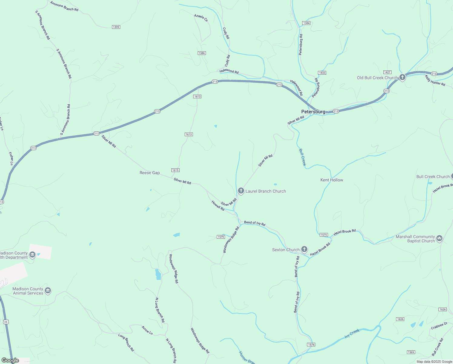 map of restaurants, bars, coffee shops, grocery stores, and more near 145 West Massey Drive in Marshall