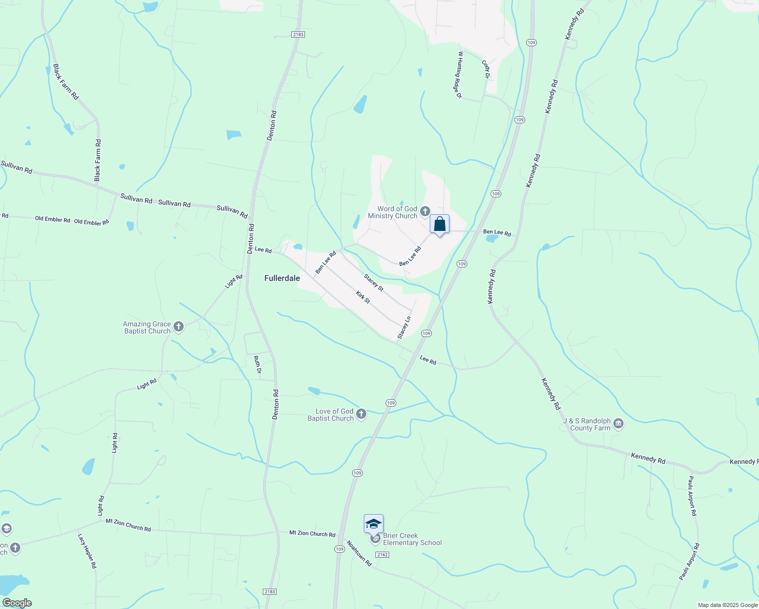 map of restaurants, bars, coffee shops, grocery stores, and more near 34 Kirk St in Thomasville