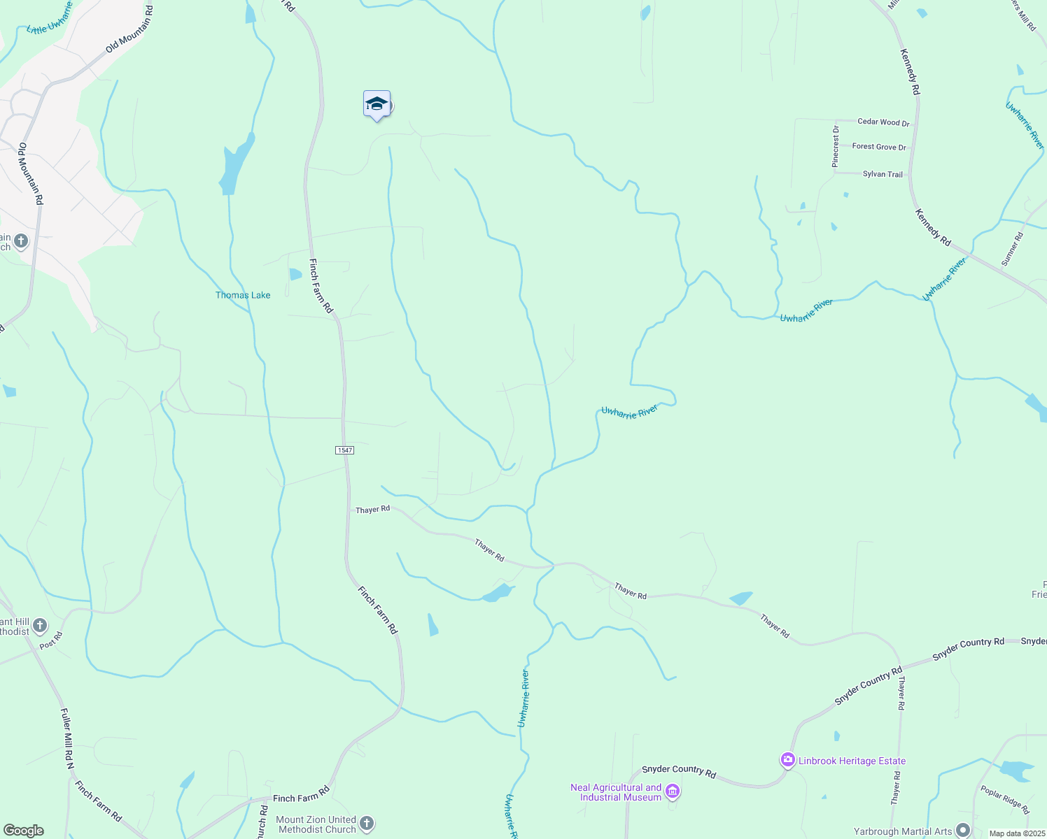 map of restaurants, bars, coffee shops, grocery stores, and more near 2600 Wildwood Road in Trinity