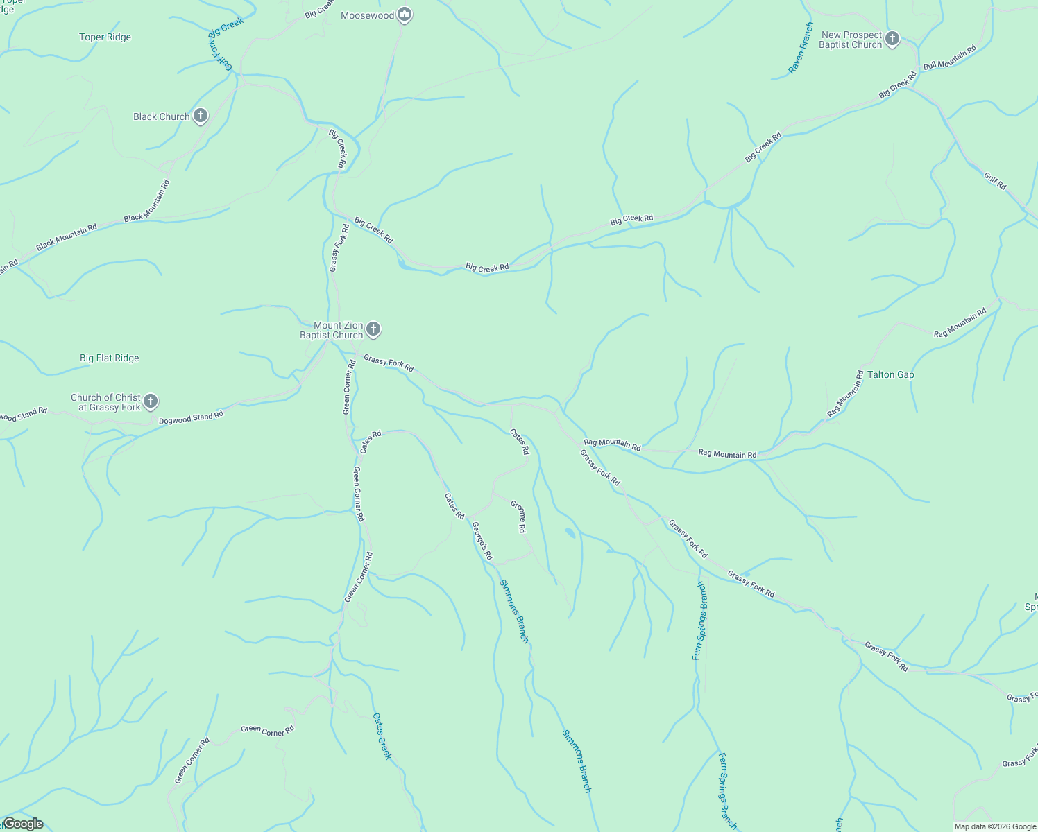 map of restaurants, bars, coffee shops, grocery stores, and more near 3545 Grassy Fork Road in Hartford