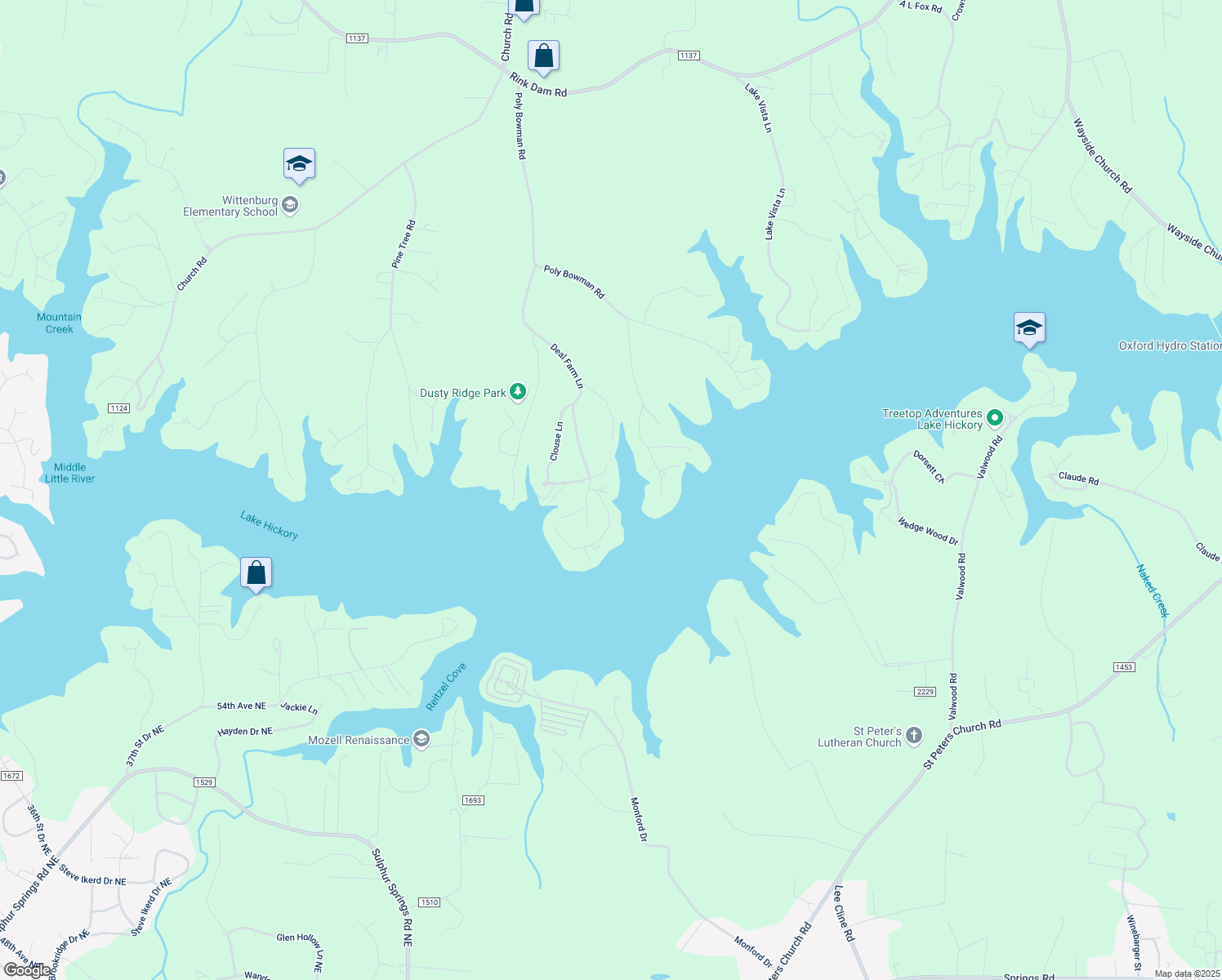 map of restaurants, bars, coffee shops, grocery stores, and more near 25 Kirkpatrick Road in Township of Taylorsville