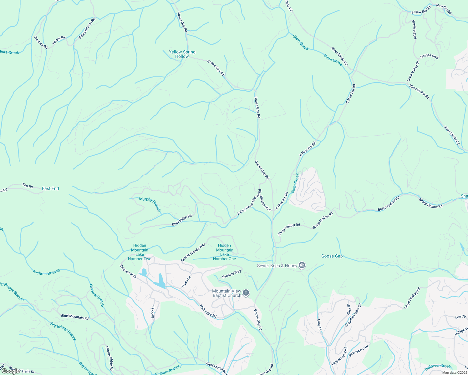 map of restaurants, bars, coffee shops, grocery stores, and more near 1560 Nicoha Boulevard in Sevierville