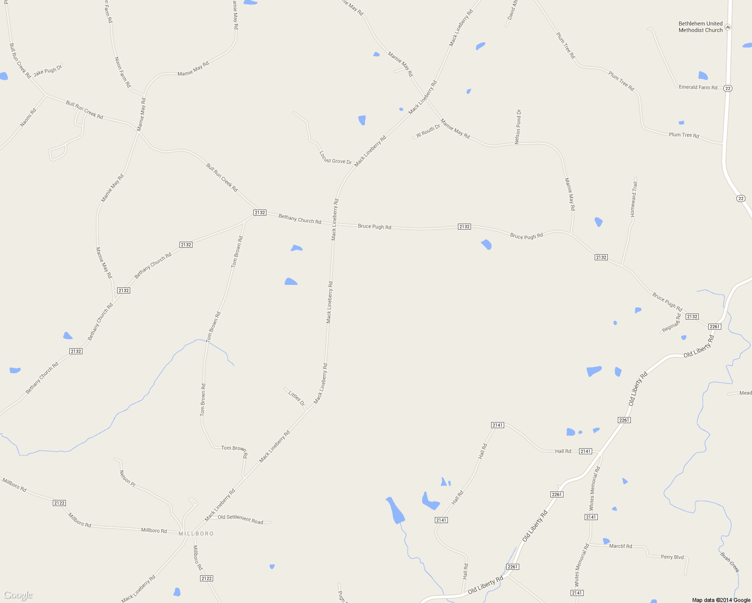 map of restaurants, bars, coffee shops, grocery stores, and more near 3678 Mack Lineberry Road in Franklinville