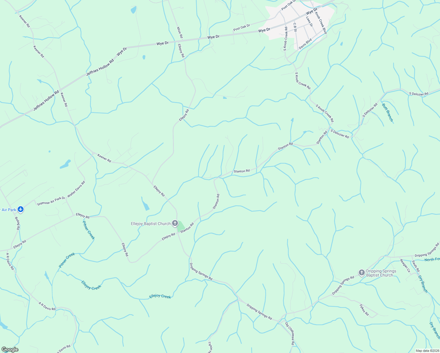 map of restaurants, bars, coffee shops, grocery stores, and more near 1063 Stanton Road in Seymour