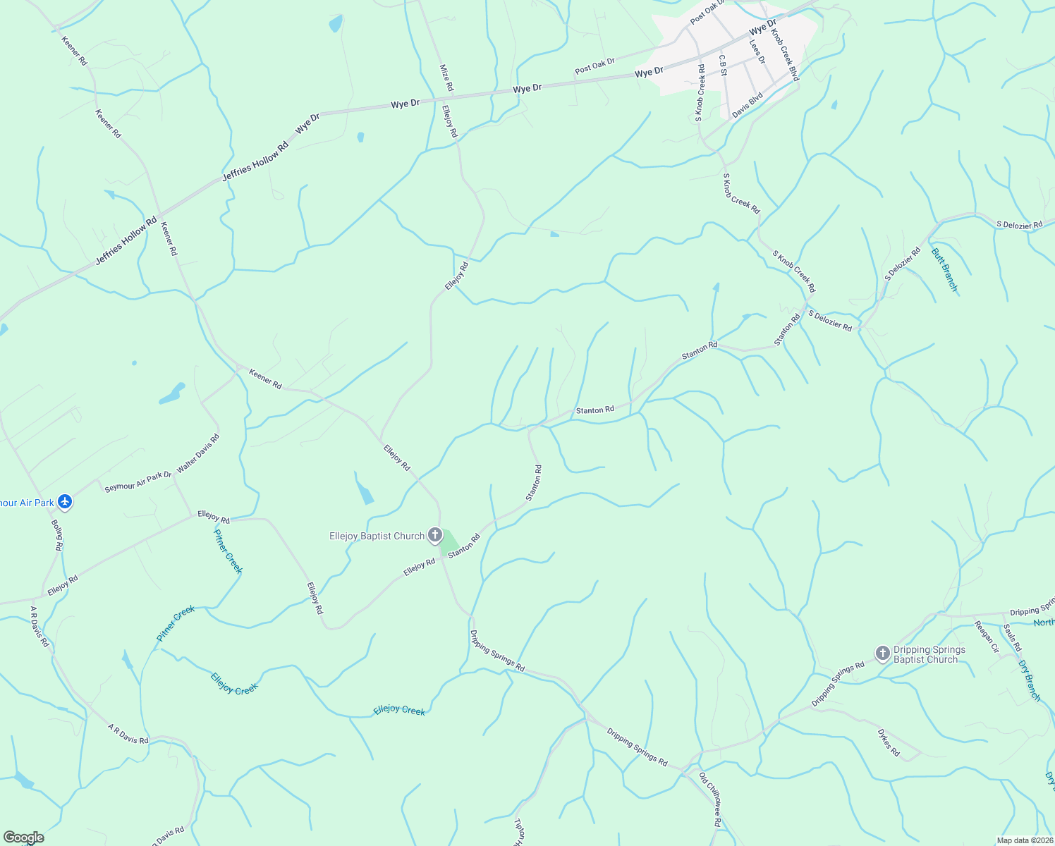 map of restaurants, bars, coffee shops, grocery stores, and more near 1063-1199 Stanton Road in Seymour
