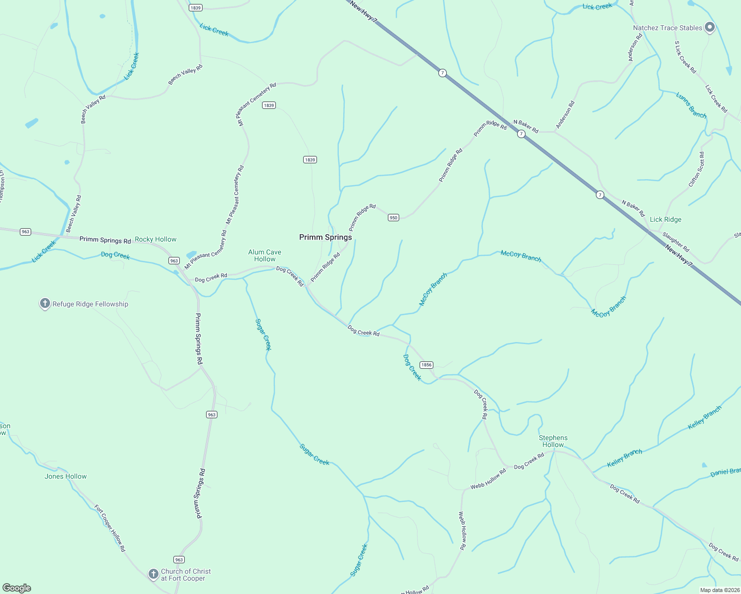 map of restaurants, bars, coffee shops, grocery stores, and more near 8663 Dog Creek Road in Primm Springs