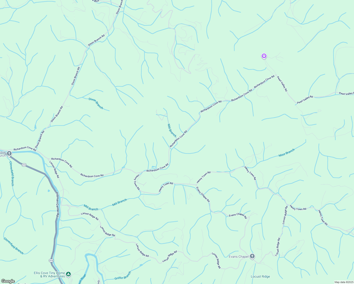 map of restaurants, bars, coffee shops, grocery stores, and more near 3870 Richardson Cove Road in Sevierville