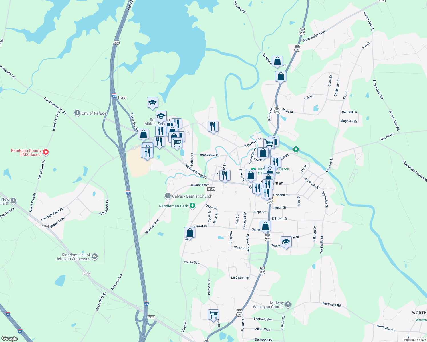 109 North Stout Street, Randleman NC Walk Score