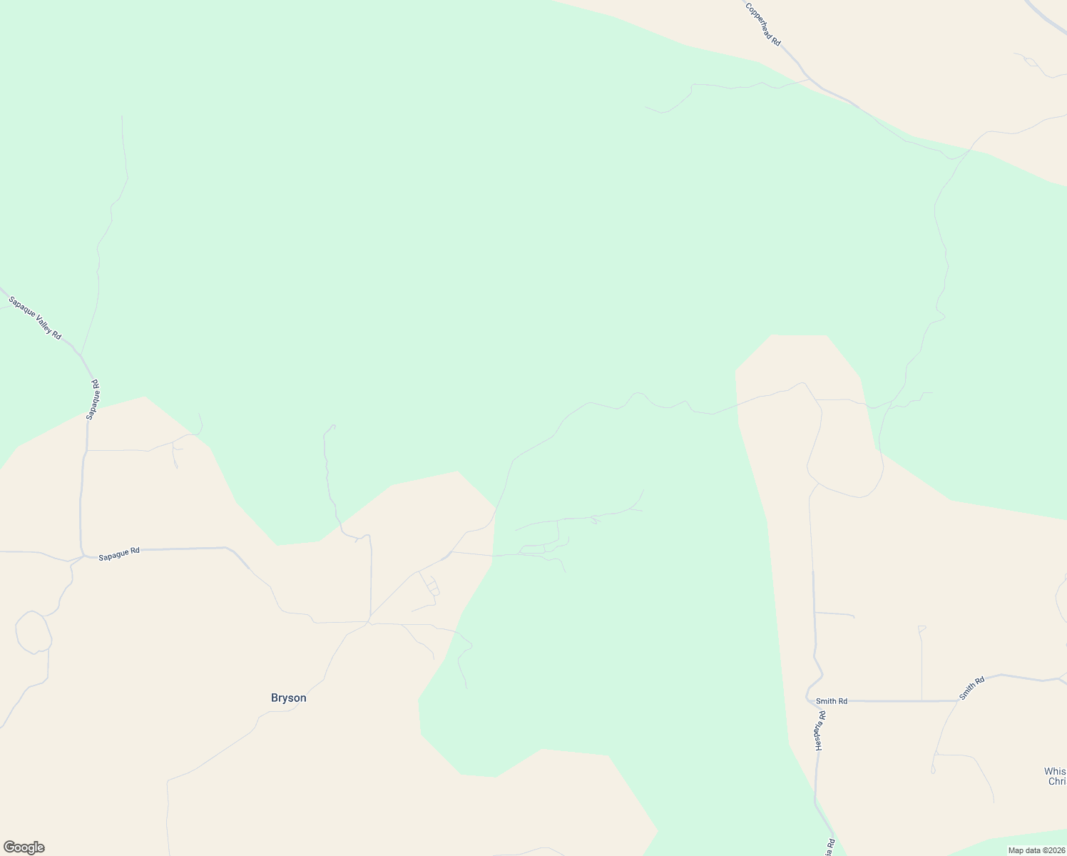 map of restaurants, bars, coffee shops, grocery stores, and more near 76370 Bryson Hesperia Road in Bradley