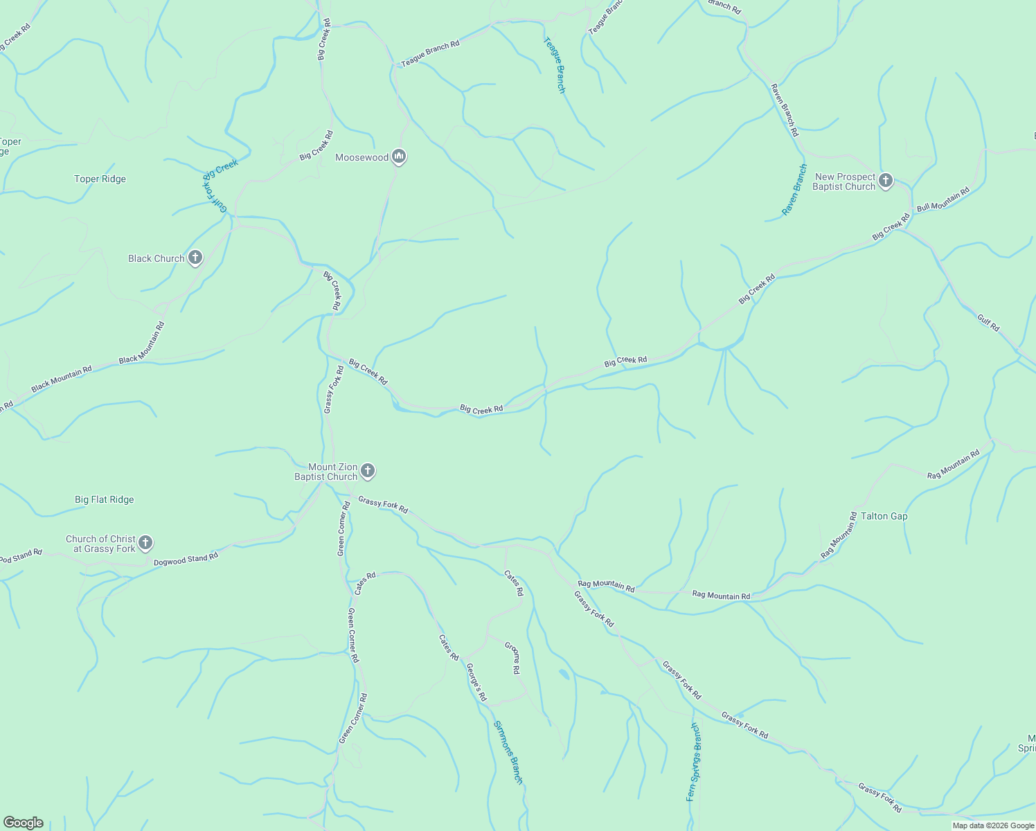 map of restaurants, bars, coffee shops, grocery stores, and more near 4770 Big Creek Road in Hartford