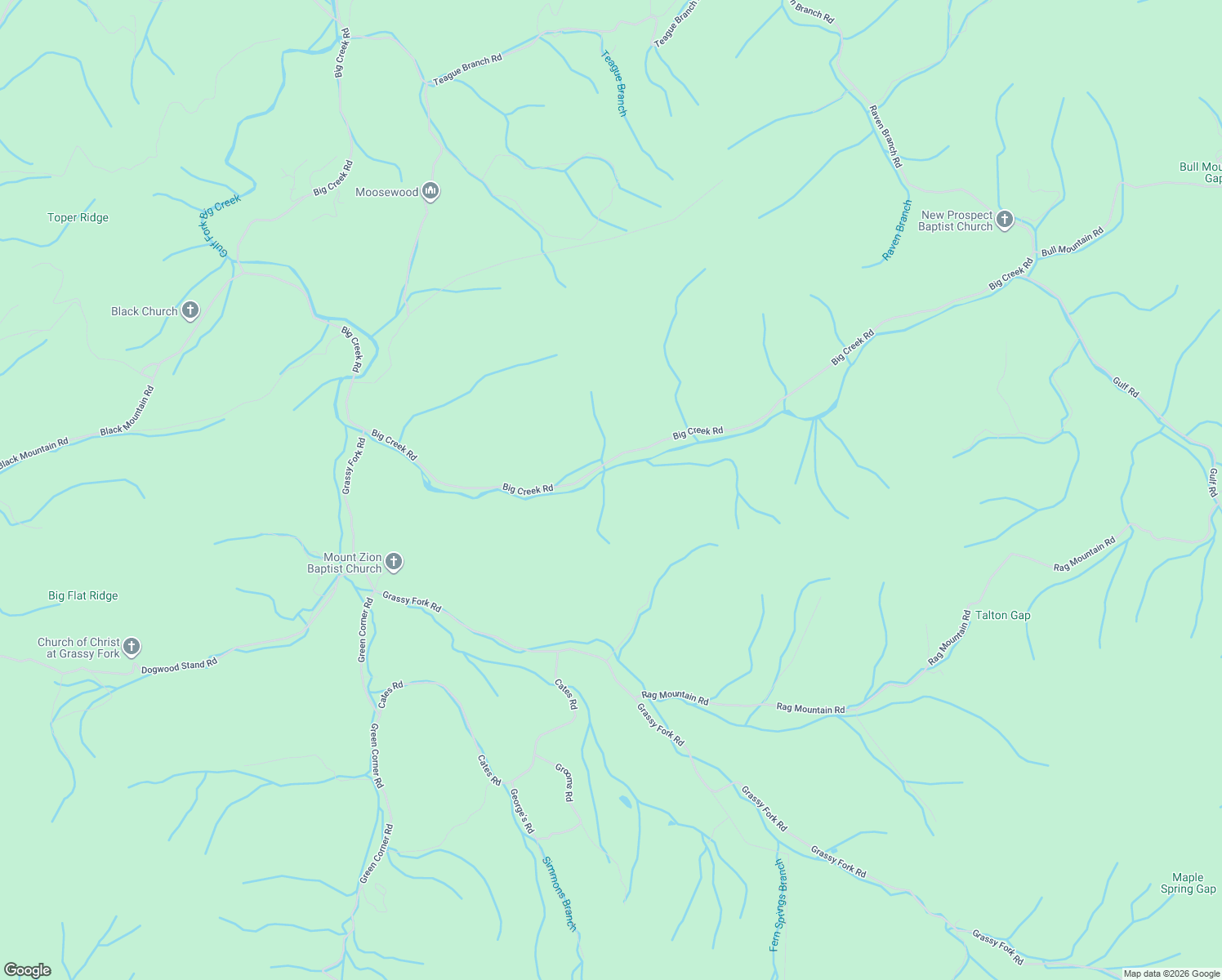 map of restaurants, bars, coffee shops, grocery stores, and more near 4770 Big Creek Road in Hartford