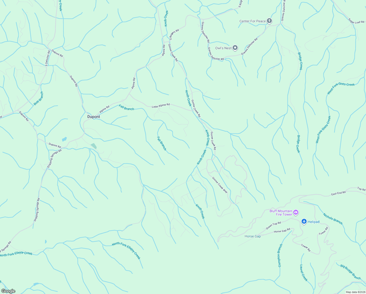 map of restaurants, bars, coffee shops, grocery stores, and more near in Dupont