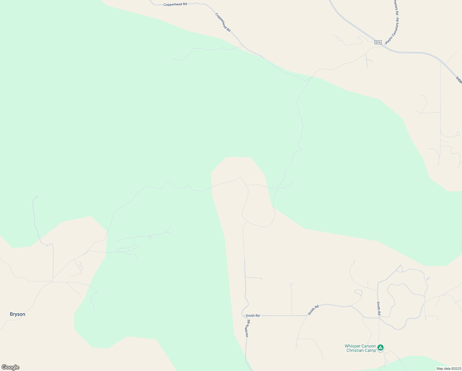 map of restaurants, bars, coffee shops, grocery stores, and more near 2350 Bryson Hesperia Road in Bradley