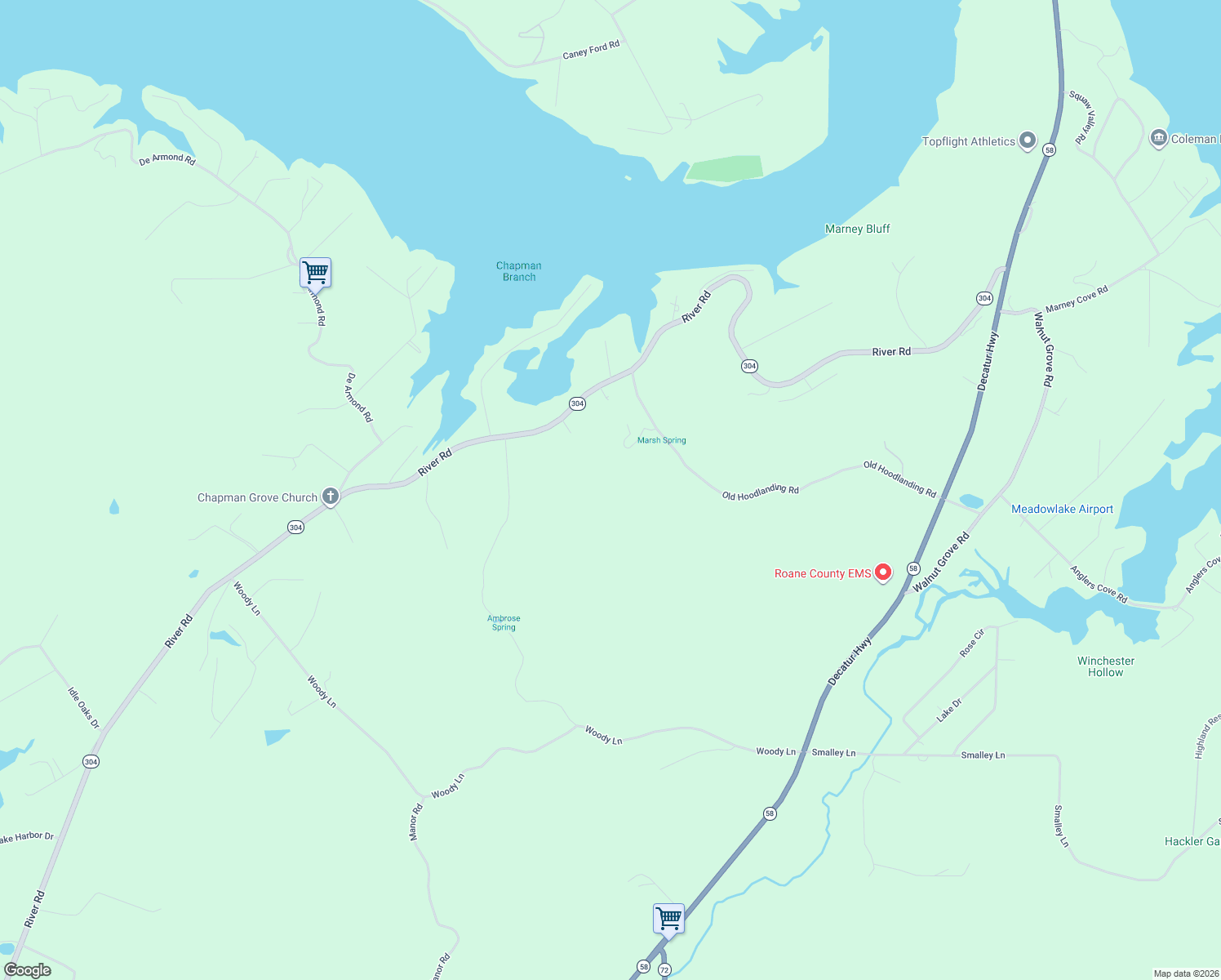 map of restaurants, bars, coffee shops, grocery stores, and more near 615 River Road in Kingston