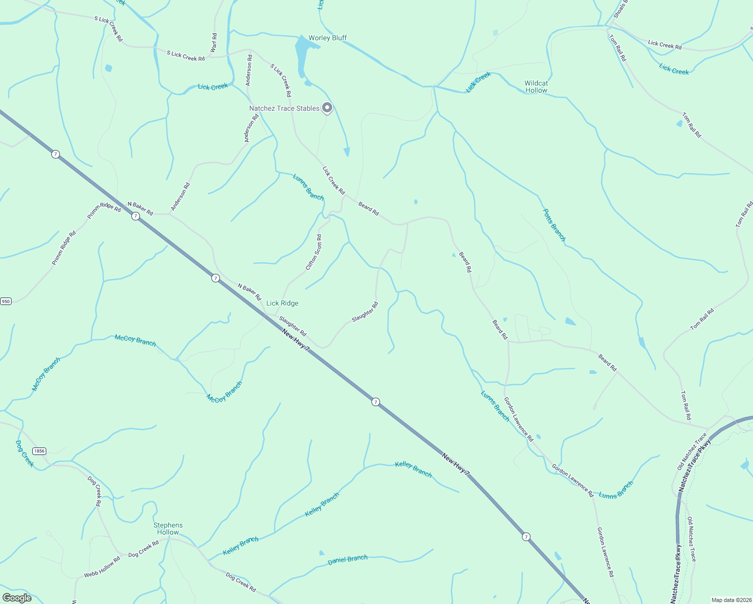 map of restaurants, bars, coffee shops, grocery stores, and more near 6568-6614 Slaughter Rd in Maury