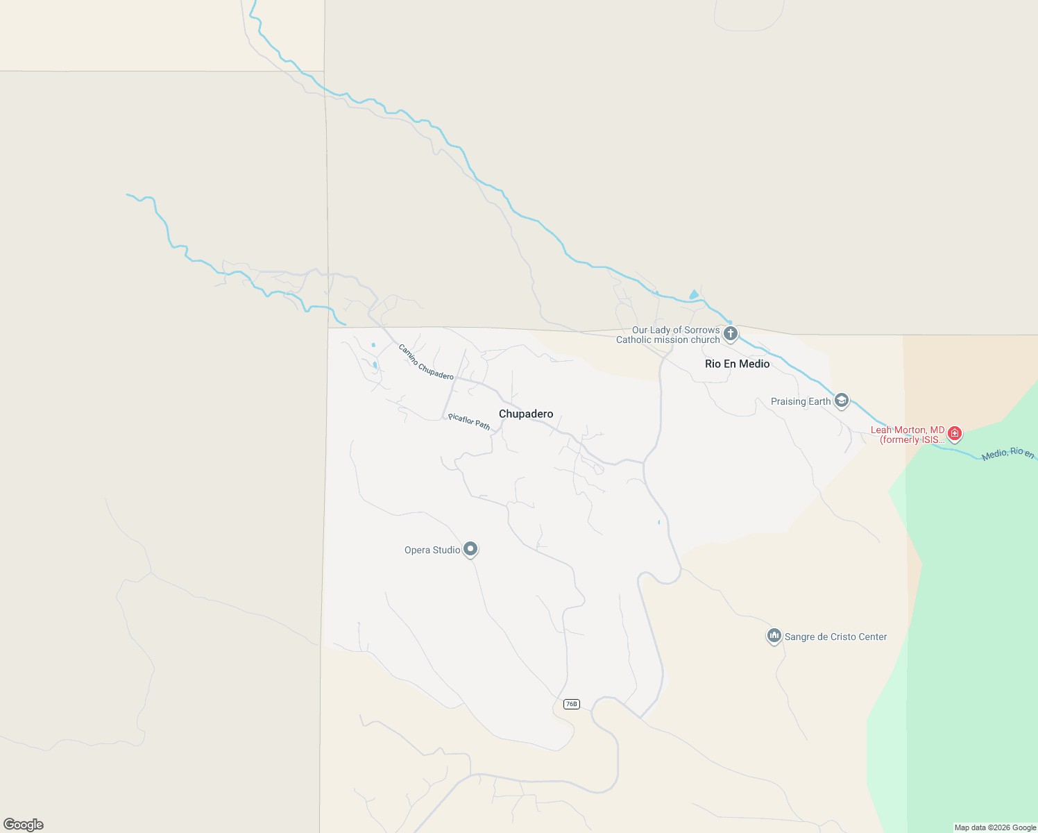 map of restaurants, bars, coffee shops, grocery stores, and more near in Chupadero