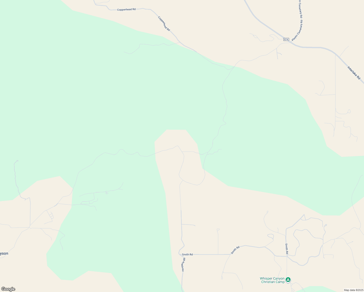 map of restaurants, bars, coffee shops, grocery stores, and more near 2350 Bryson Hesperia Road in Bradley