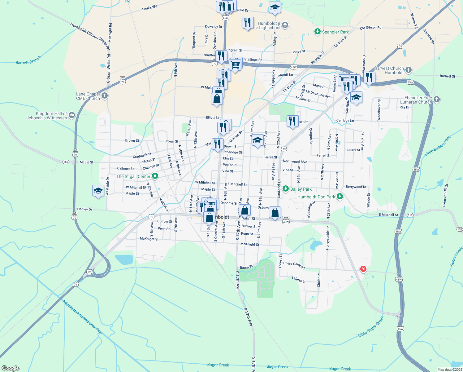 1618 East Mitchell Street, Humboldt TN Walk Score