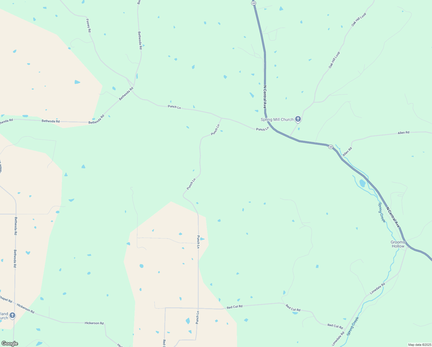 map of restaurants, bars, coffee shops, grocery stores, and more near in Cushman