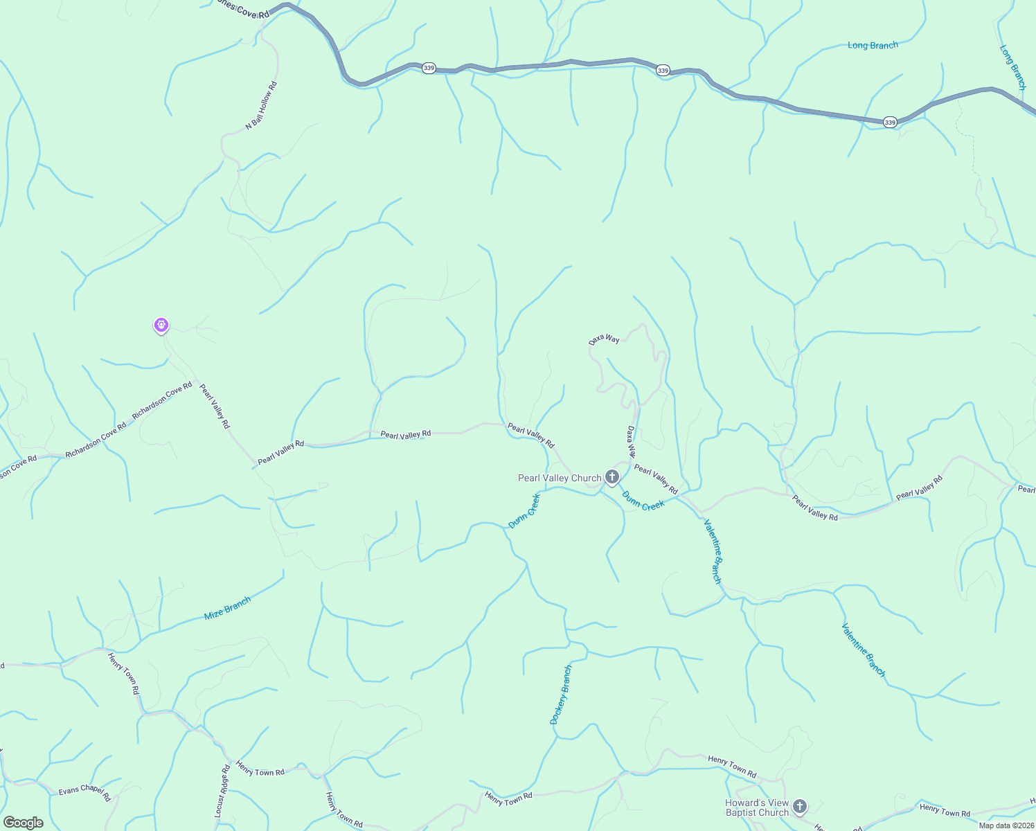 map of restaurants, bars, coffee shops, grocery stores, and more near in Pittman Center
