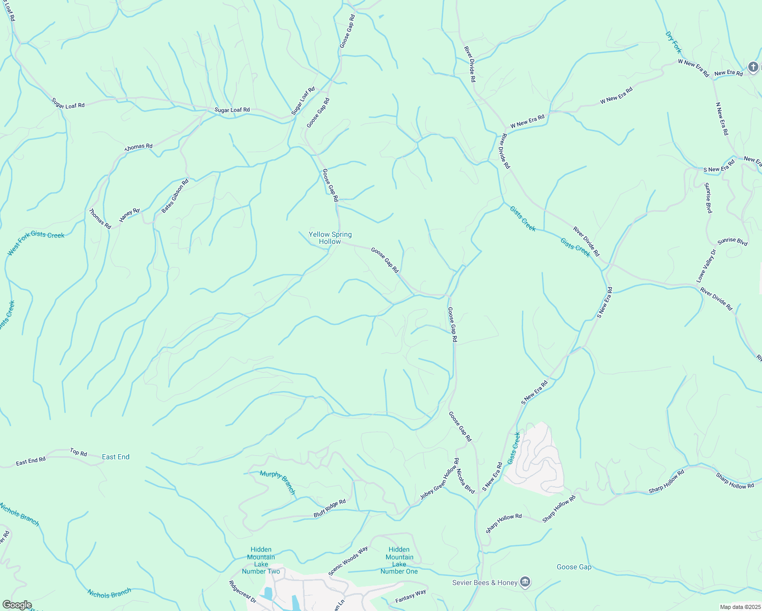 map of restaurants, bars, coffee shops, grocery stores, and more near 1430 Goose Gap Road in Sevierville