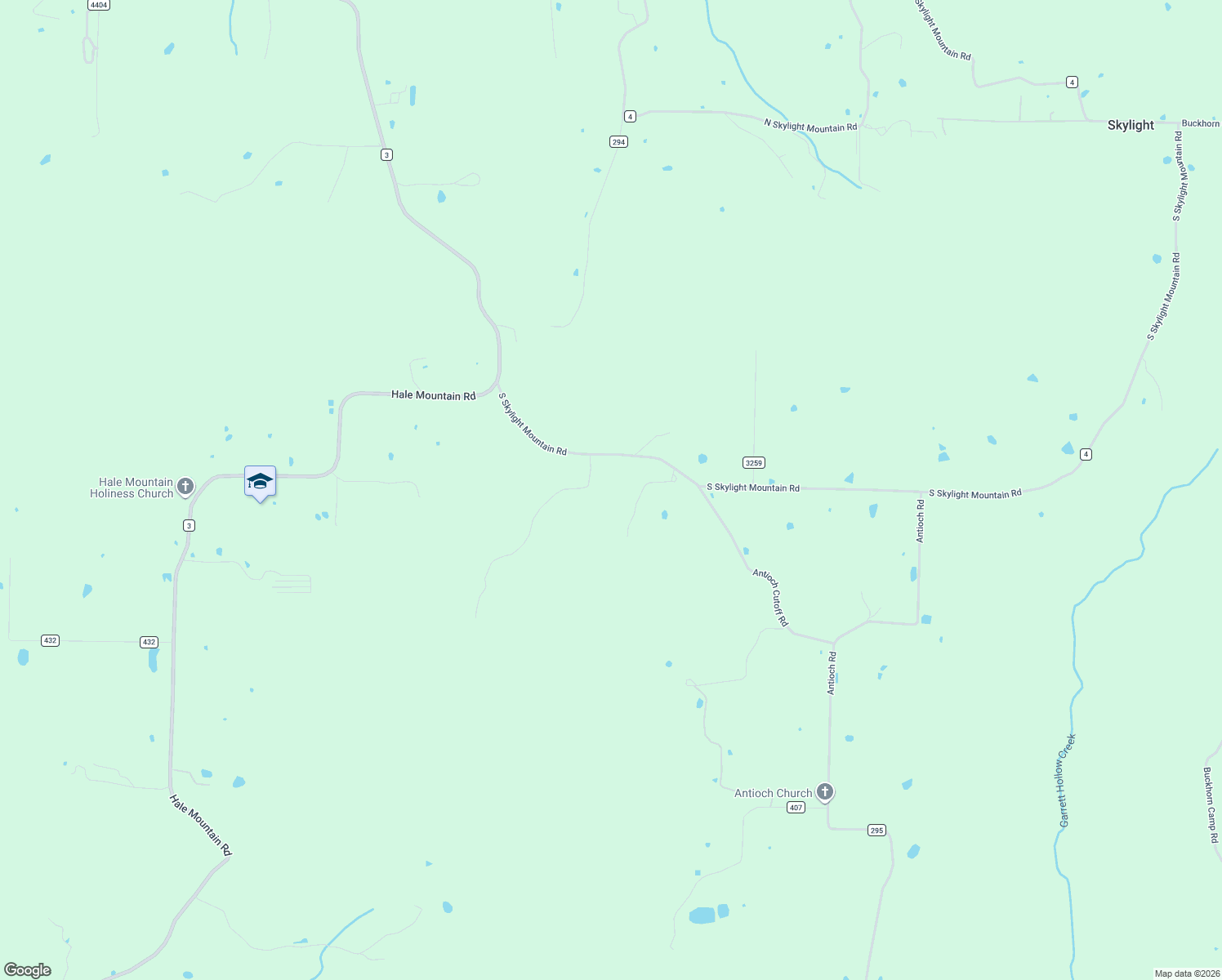 map of restaurants, bars, coffee shops, grocery stores, and more near 18989 South Skylight Mountain Road in Canehill