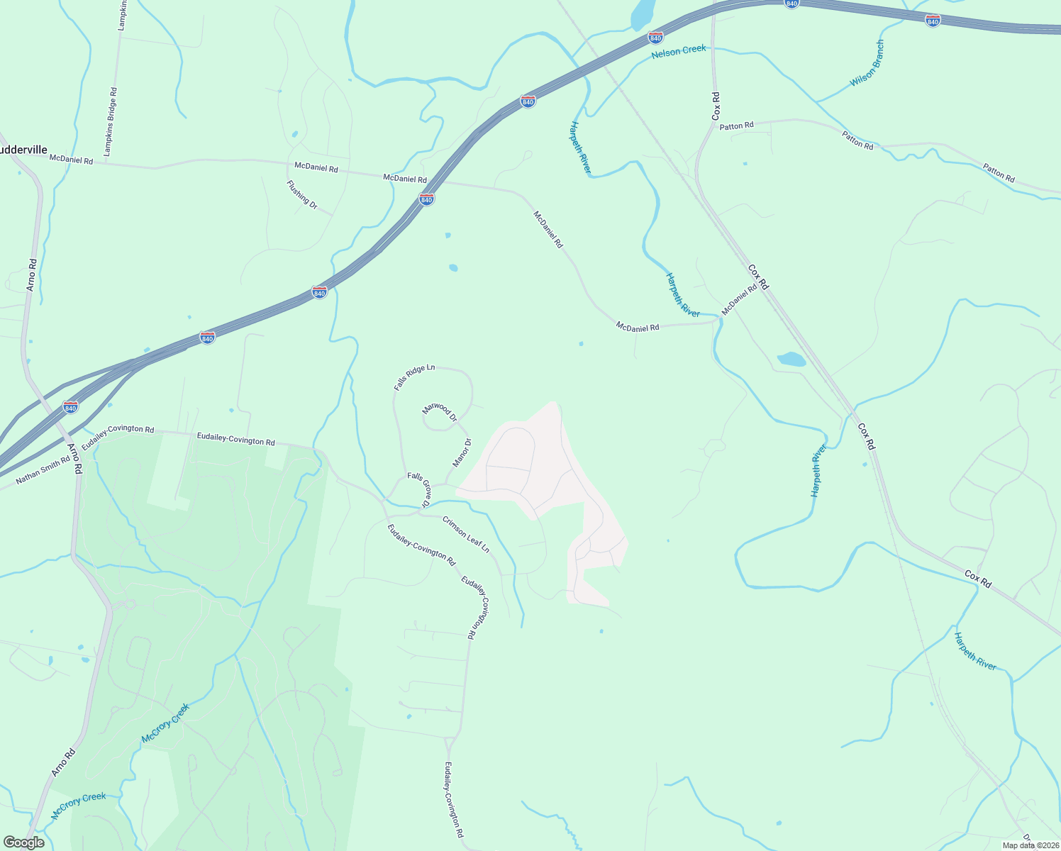 map of restaurants, bars, coffee shops, grocery stores, and more near 6773 Pleasant Gate Lane in College Grove
